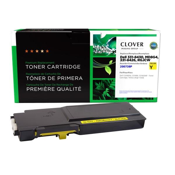 Clover Imaging Remanufactured High Yield Yellow Toner Cartridge for Dell C3760