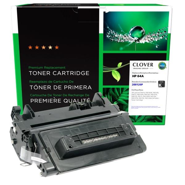Clover Imaging Remanufactured Toner Cartridge for HP 64A (CC364A)