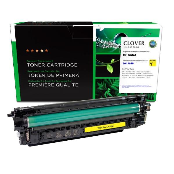 Clover Imaging Remanufactured High Yield Yellow Toner Cartridge for HP 656X (CF462X/W9002MC)