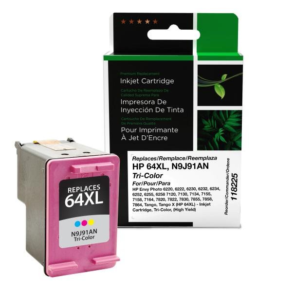 Clover Imaging Remanufactured High Yield Tri-Color Ink Cartridge for HP 64XL (N9J91AN)