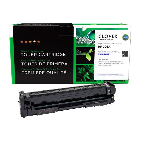 Clover Imaging Remanufactured Black Toner Cartridge (Reused OEM Chip) for HP 206A (W2110A)